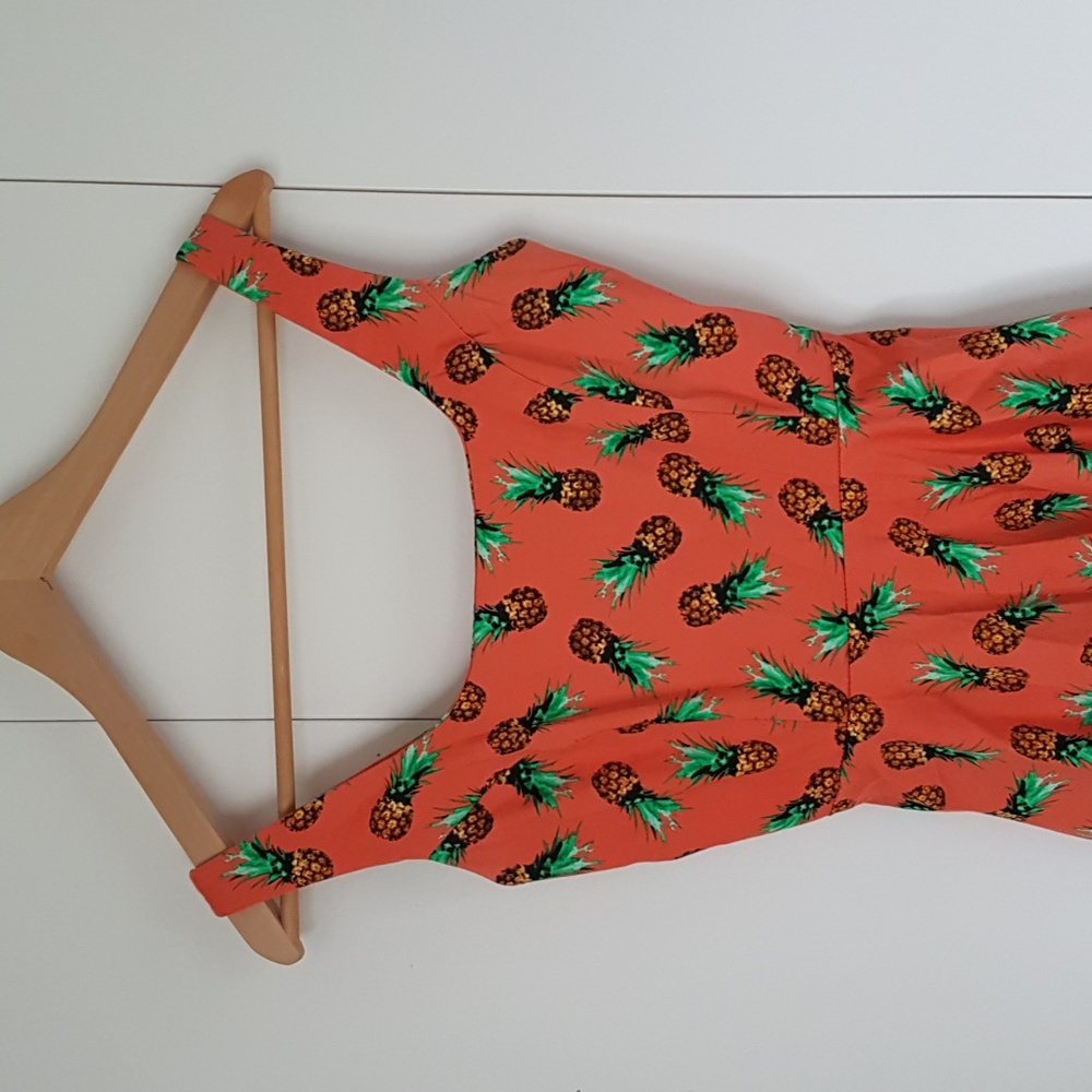 Ixia Summer Fun Tropical Pineapple Print Dress | Size Medium - Picture 14 of 14